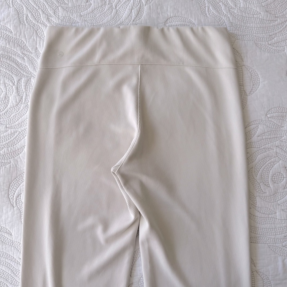 Lululemon - Ribbed Softstreme Flared Pant - Bone - Picture 10 of 13